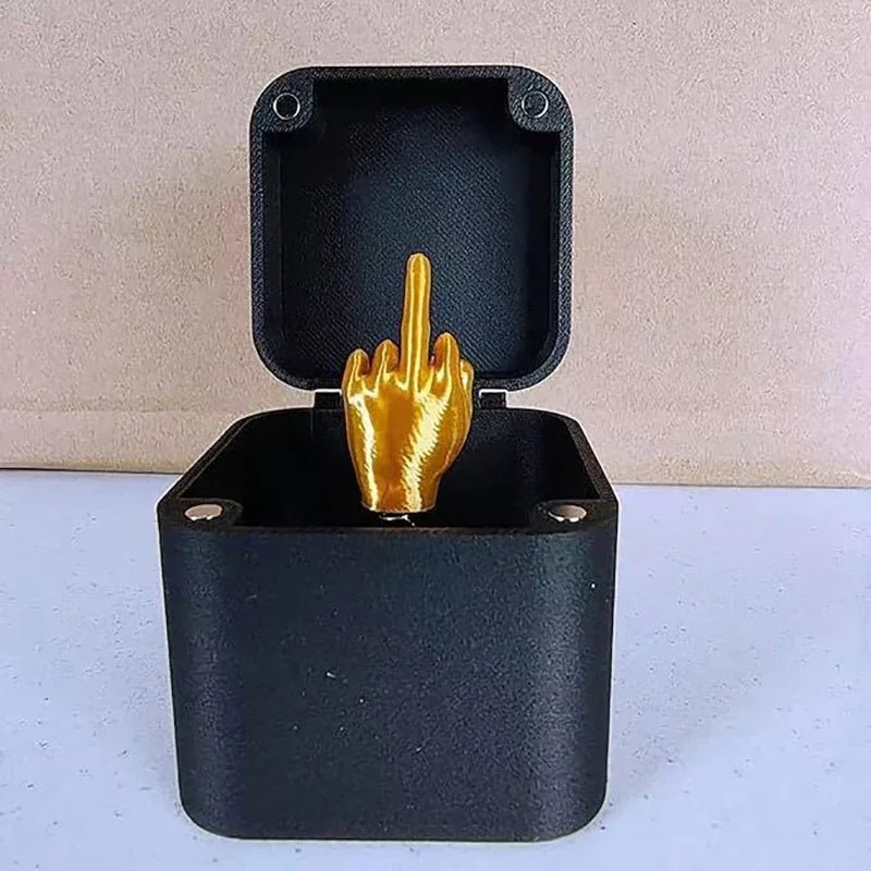 The Tiny Offense β Surprise Middle Finger Box Gag Prank
