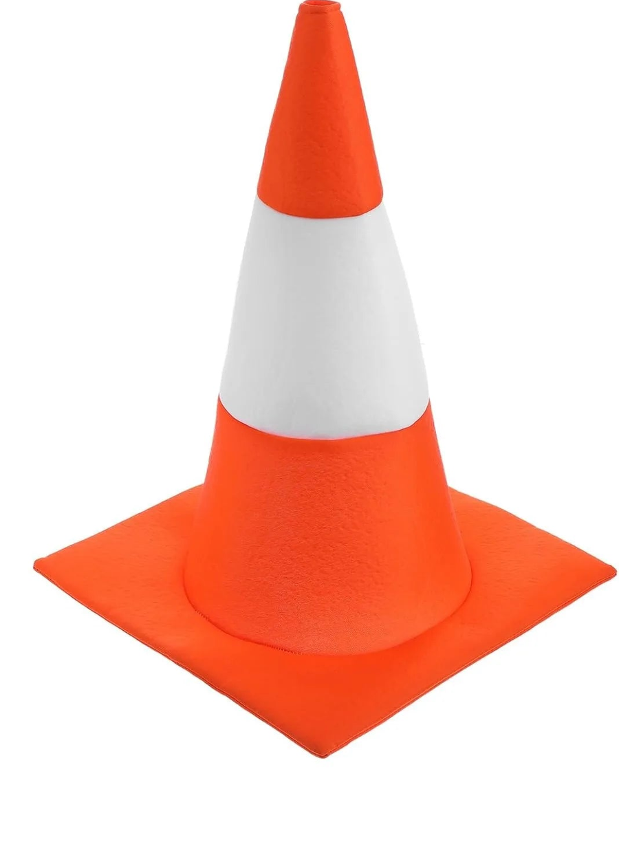 The Human Traffic Cone - Traffic Cone Costume Hat